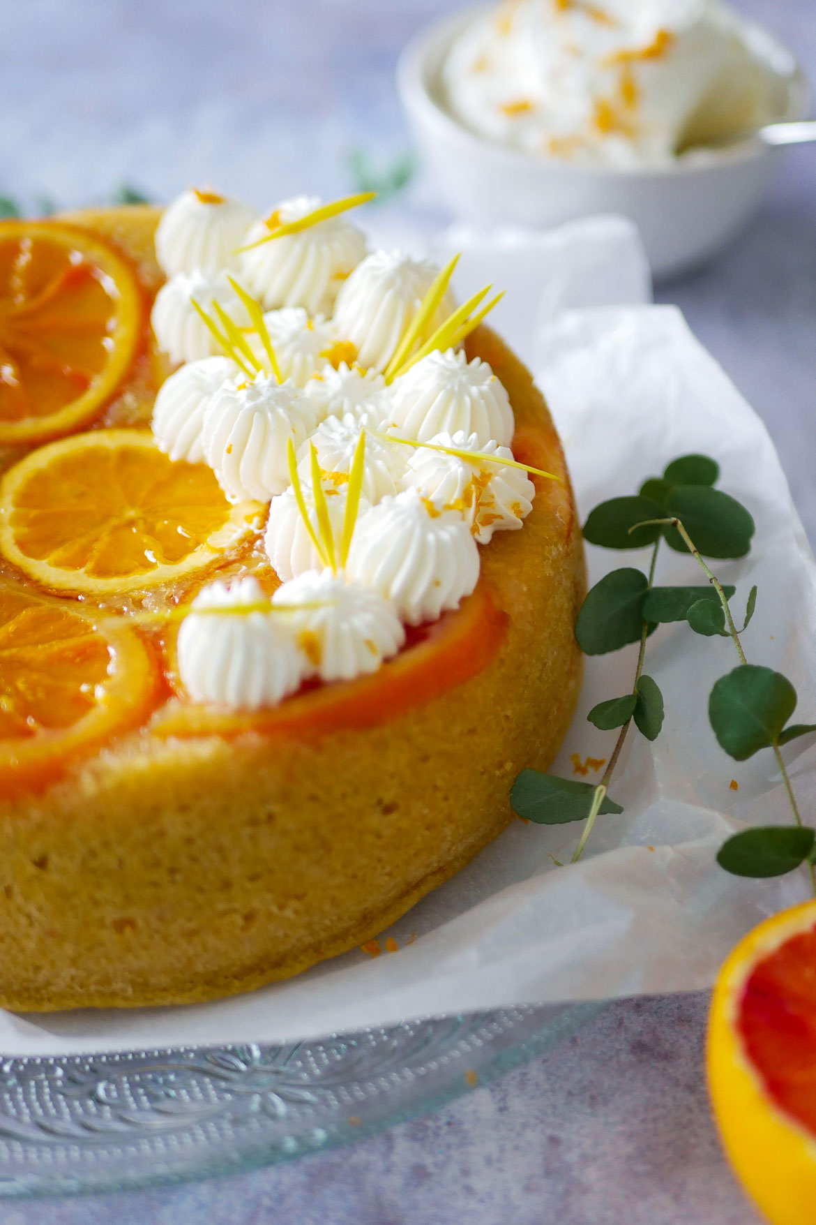 cake vapeur aux oranges sanguines